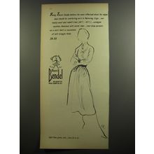 1952 Henri Bendel Young-Timers Dress Ad - Young-Timers fondly believe