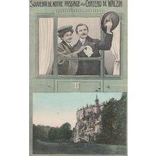 Chateau De Walzin Antique Belgium French Advertising Postcard