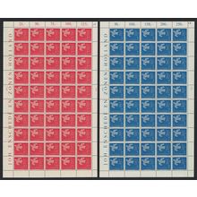 Luxembourg Birds Europa CEPT 2v Full Sheets 50 sets 1961 MNH SG#697-698