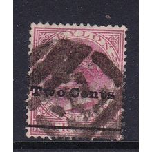 CEYLON 1888-90 SURCHARGE 2c ON 4c USED SG208