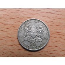 Kenya 1989 50 Cents Coin