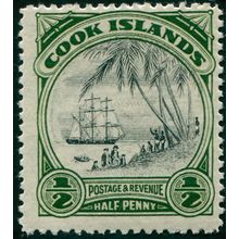 Cook Islands 1944 ½d black & deep green SG137 unused