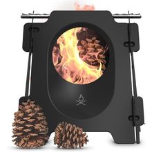Überleben Stöker Wood Burning Camp Stove - Stainless Steel Portable Wood Stove f