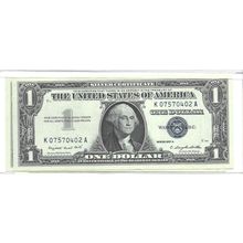 Lot of 2 Consecutive 1957 US Silver certificate Gem UNC
