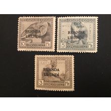 ICOLLECTZONE Ruanda Urundi 21-23 VF Hinged