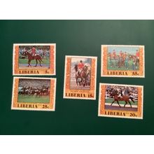 ICOLLECTZONE Liberia 784-787, c216 VF NH horses