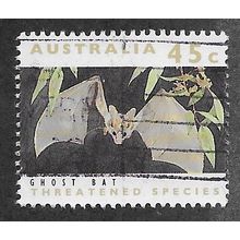AUS 1992 45c (S/A) 'GHOST BAT' (PHOS BANDS)(LITHO) FINE USED (EBID60-051)