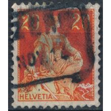 Helvetia: 20c - Switzerland 1908 - FH - MiNr 102x (B)