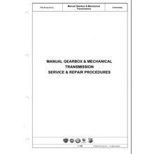 Fiat Manual Gearbox And Mechanical Service And Repair Procedures 2008 PDF