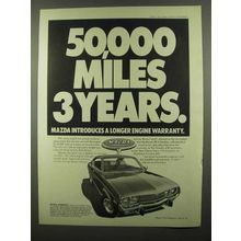 1974 Mazda RX-4 Hardtop Ad - 50,000 Miles 3 Years