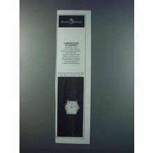 1981 Baume & Mercier Watch Ad - Curvacious Elegance