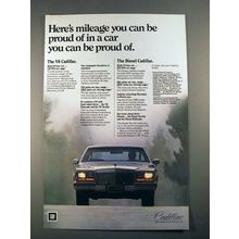 1981 Cadillac Car Ad - Mileage You Can Be Proud Of