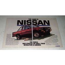 1985 Nissan Pickup Truck Ad - The Name is Nissan