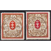 GERMANY REICH Danzig [1922] MiNr 0100 xa,xb ( O/used ) [01]