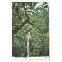 Mynach Falls Waterfall Devil's Bridge nr Aberystwyth Postcard 0547