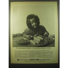 1965 Metal Box Ad - No packaging industry No summer foods in winter