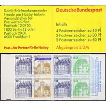 GERMANY BUND [Markenheft] MiNr 22 n 913 IV ( **/mnh ) [01] Plattenfehler
