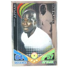 2010 Topps Match Attax World Cup Trading Card - Ghana Stephen Appiah Star Player