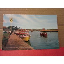 REEDHAM STAITHE, RIVER YARE, NORFOLK BROADS used postcard 1968 pm =