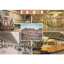 Gare Saint Lazare Radio Wireless Shop French Postcard