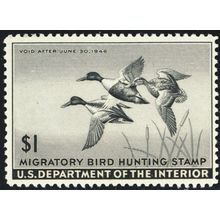 RW12, Mint VF NH $1 Federal Duck Stamp ..* Stuart Katz