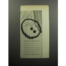 1956 Lord & Taylor Jewelry Ad - Italian Tortoise