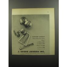1956 Georg Jensen Jewelry Ad - Winter Wheat