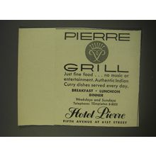 1956 Hotel Pierre Advertisement