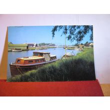 ST. OLAVES BRIDGE, NORFOLK BROADS used postcard 1970s #