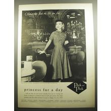 1957 Peck and Peck Dress Ad - Princess for a day