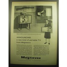 1958 Magnavox Wellington Television Ad - Announcing a new kind of portable TV