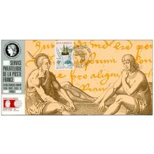 090 Carte officielle Exhibition Chicago 1992 France FDC Cept America Discovering