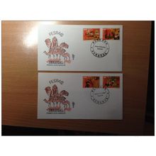 Sénégal FDC 1991 FESPAC Egypte pyramides Sphinx Louxor Egypte Camels Chameaux
