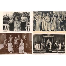 Queen Elizabeth Madame Tussauds 4x Royal Real Photo Postcard s