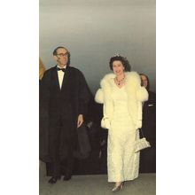Queen Elizabeth II Licolns Inn Banquet Royal Dinner in 1967 Postcard