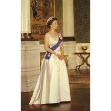 Queen Elizabeth II at Buckingham Palace in 1966 Royal Postcard