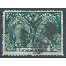 Canada 1897 SG125 2c Deep Green Good Used ... .