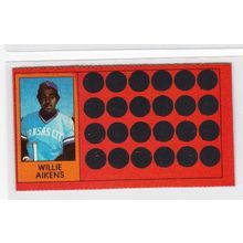1981 Topps Scratch-Off Willie Aikens #27 baseball card –Scratchoffs-Royals