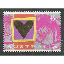 AUS 1996 45c 'ST VALENTINES DAY' FINE USED (EBID47-953)