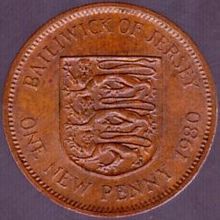 1980 Jersey 1 Penny Coin
