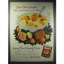 1948 Hunt's Fruits for Salad Ad - Fruit Sampler