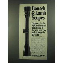 1973 Bausch & Lomb Scopes Ad - High Standards