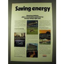 1975 Exxon Oil Ad - Saving Energy