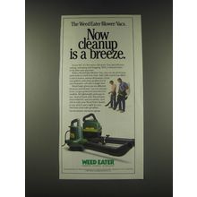 1988 Weed Eater Blower / Vac Ad - Now cleanup is a breeze