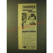1956 Clearasil Medication Ad - The Danger in waiting for your child to outgrow