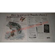 1978 Normark Rapala Lures Ad - Fat Rap and Perch Finish Countdown