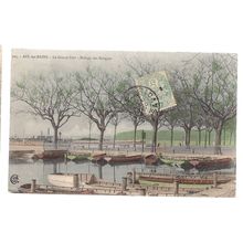 AIX-LES-BAINS, FRANCE used antique postcard =