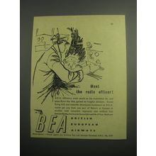 1948 BEA British European Airways Ad - Meet the radio officer