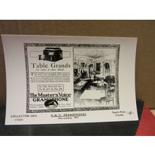 H.M.V. GRAMAPHONES . Collectorcard..RP unused postcard =