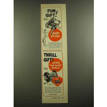 1952 Langley Fisherman's De-Liar and Anti-Inertia Reels Advertisement